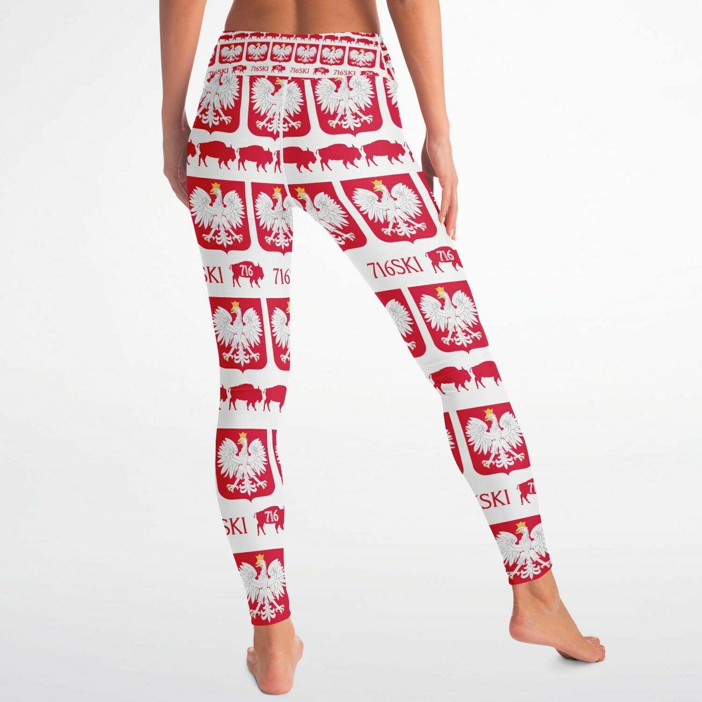 Polska Dyngus Day Leggings Buffalo 716SKI RED WHITE style
