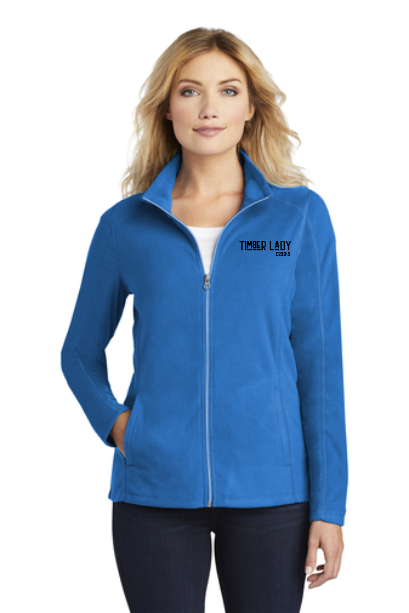 Ladies fleece zip jacket fleece- corporate with logo