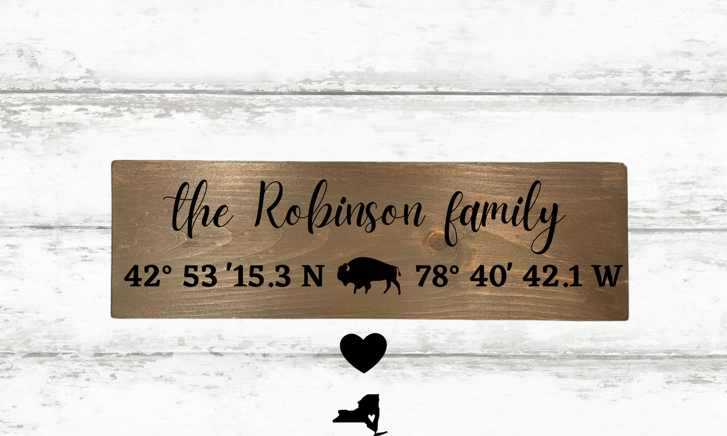 personalized wood sign homeowner gift coordinates sign