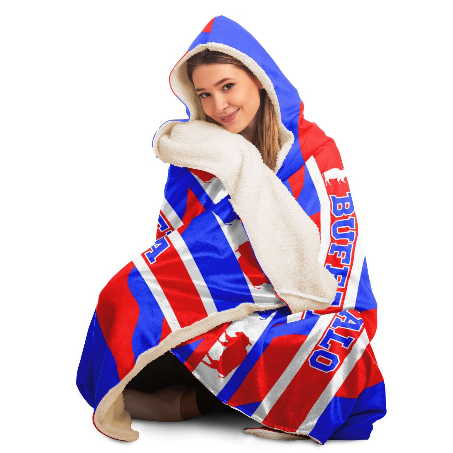 Hooded Blanket Von Miller 40 Buffalo Football