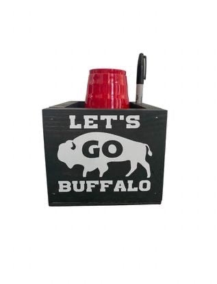 Let's go Buffalo red solo cup holder