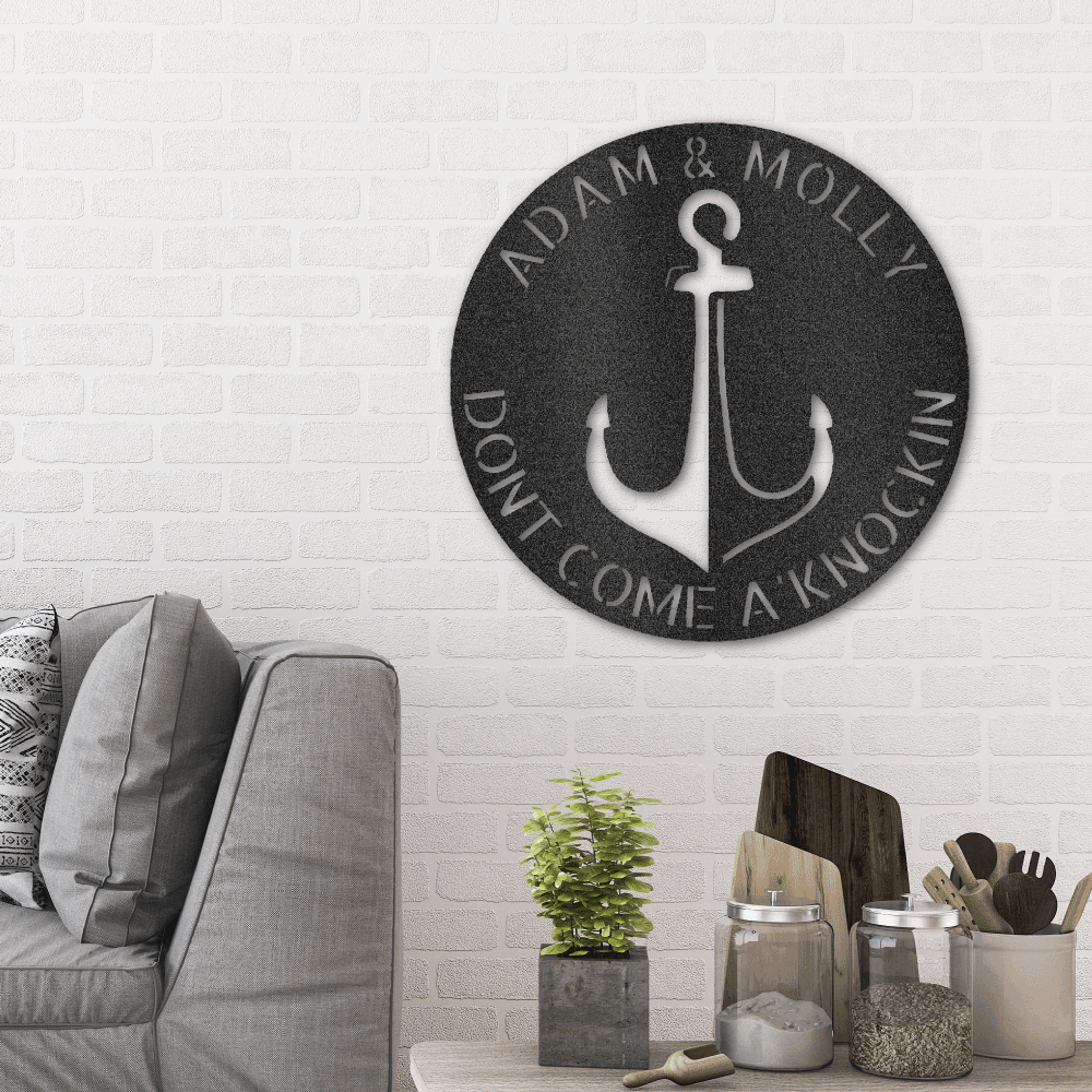 Personalized Anchor Plaque - Steel Sign