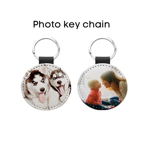 Personalized photo keychain, great for sports team, corporate branding, name keychain, photo gift key chain