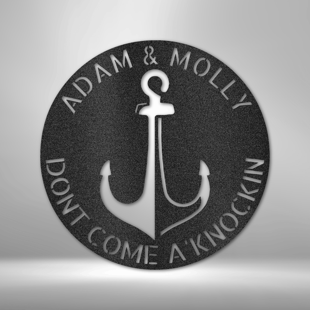 Personalized Anchor Plaque - Steel Sign