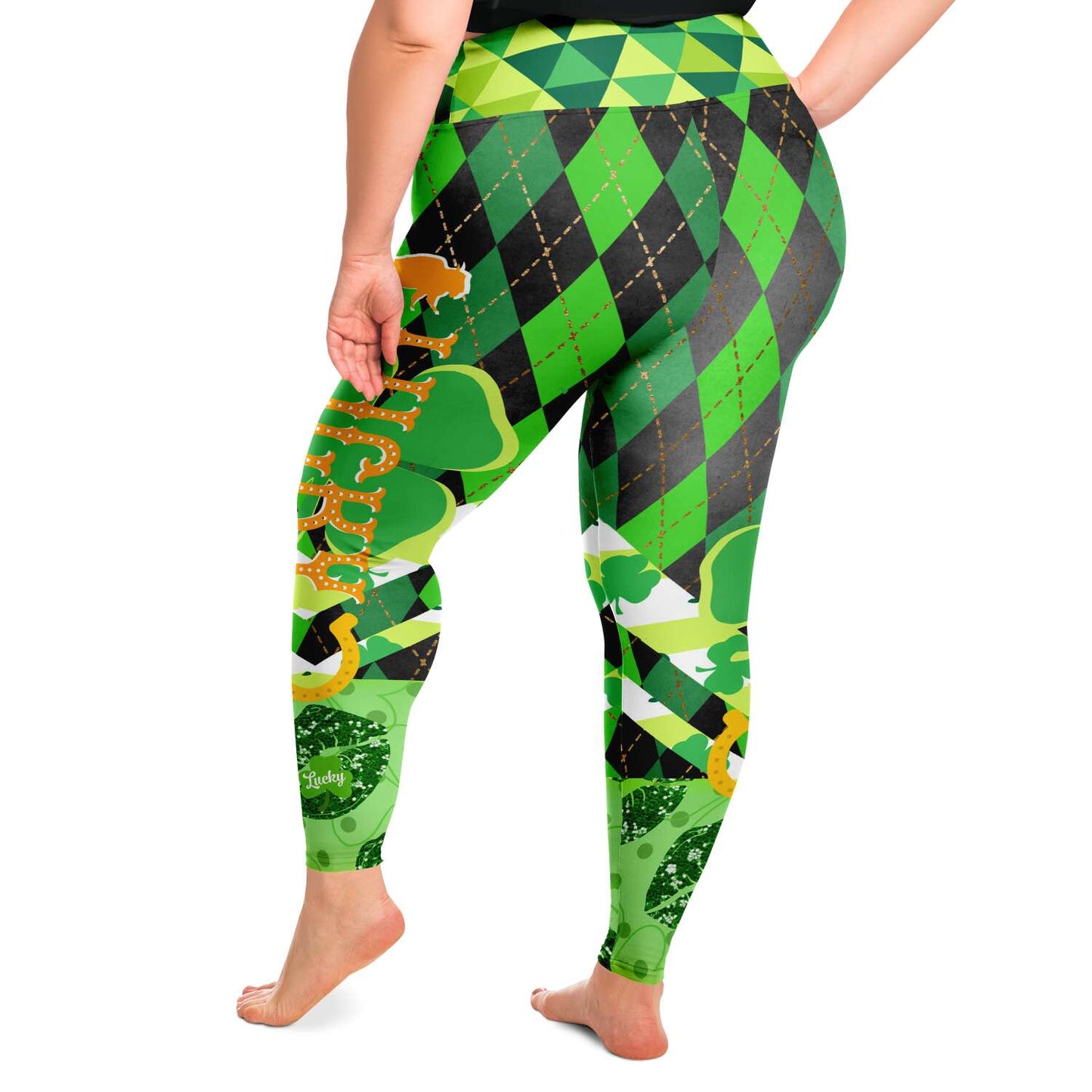 Curvy St Patricks Day Yoga pants Plus size 2XL -6XL