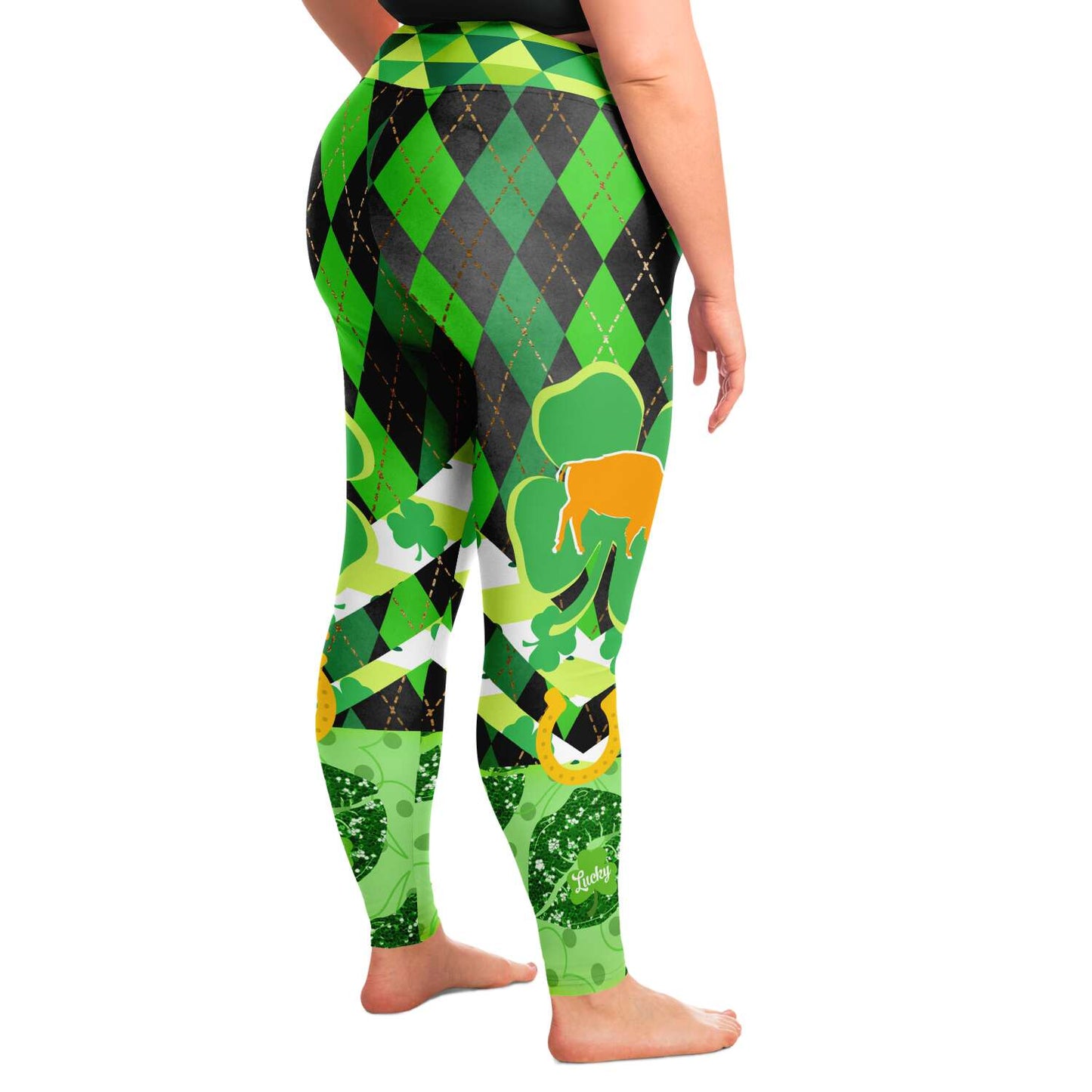 Curvy St Patricks Day Yoga pants Plus size 2XL -6XL